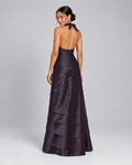Vestido largo halter de satín para mujer, marca BCBGMAXAZRIA, talla 0