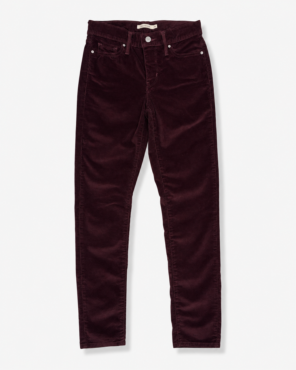 PANTALÓN DE PANA SKINNY COLOR VINO PARA MUJER | LEVI'S | TALLA 26 (XS)