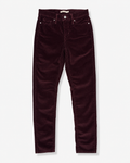 PANTALÓN DE PANA SKINNY COLOR VINO PARA MUJER | LEVI'S | TALLA 26 (XS)