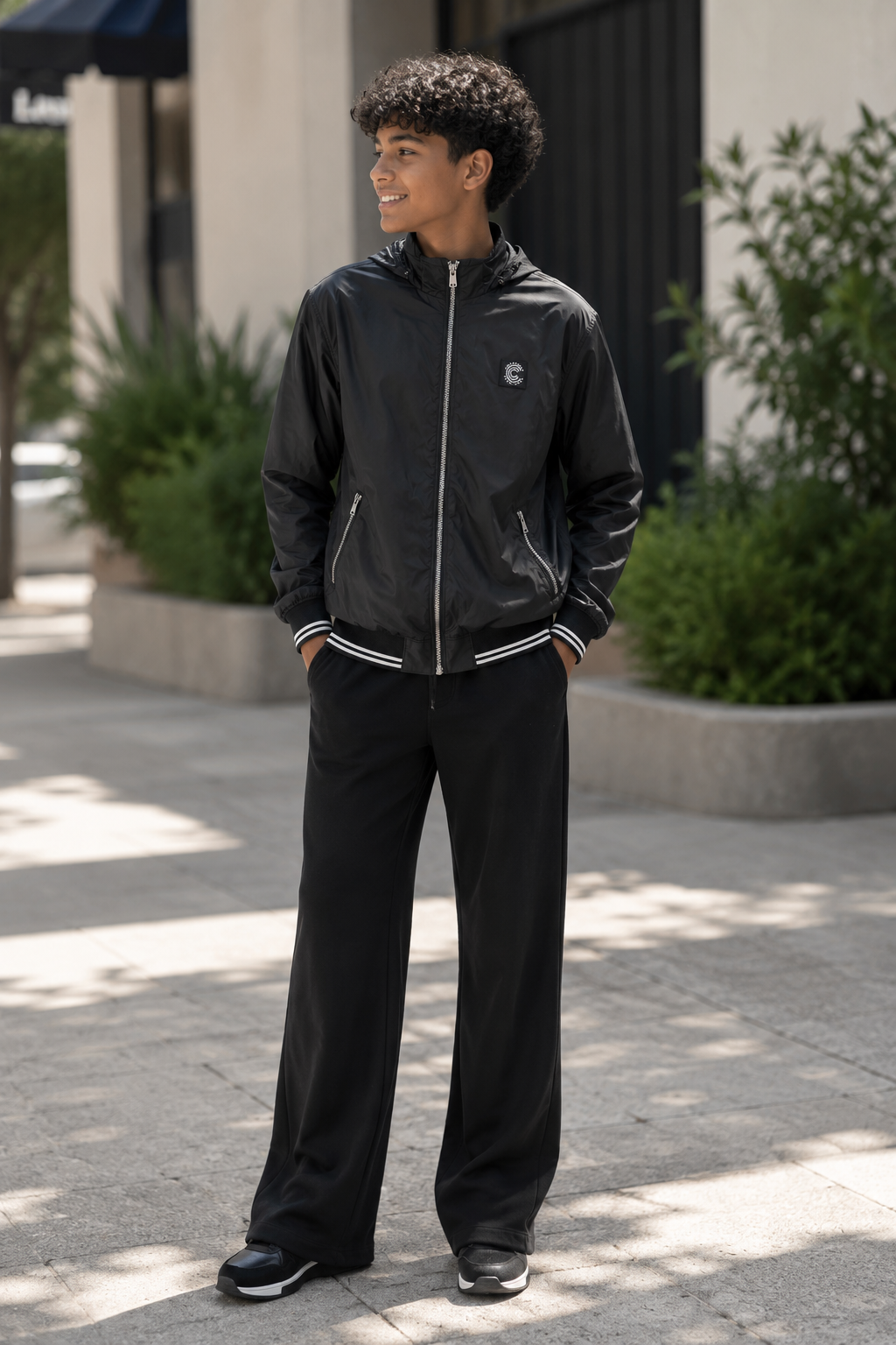 CHAQUETA NEGRA PARA NIÑOS | H&M | TALLA 13-14
