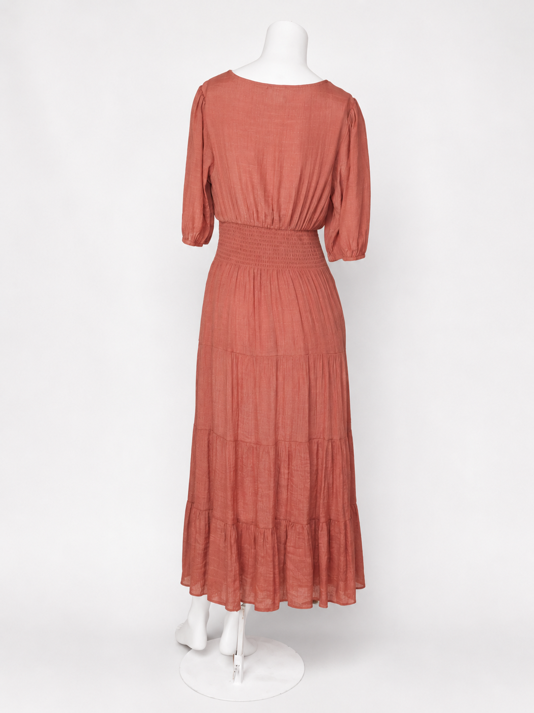 VESTIDO LARGO COLOR TERRACOTA | KINGS ROAD | TALLA S