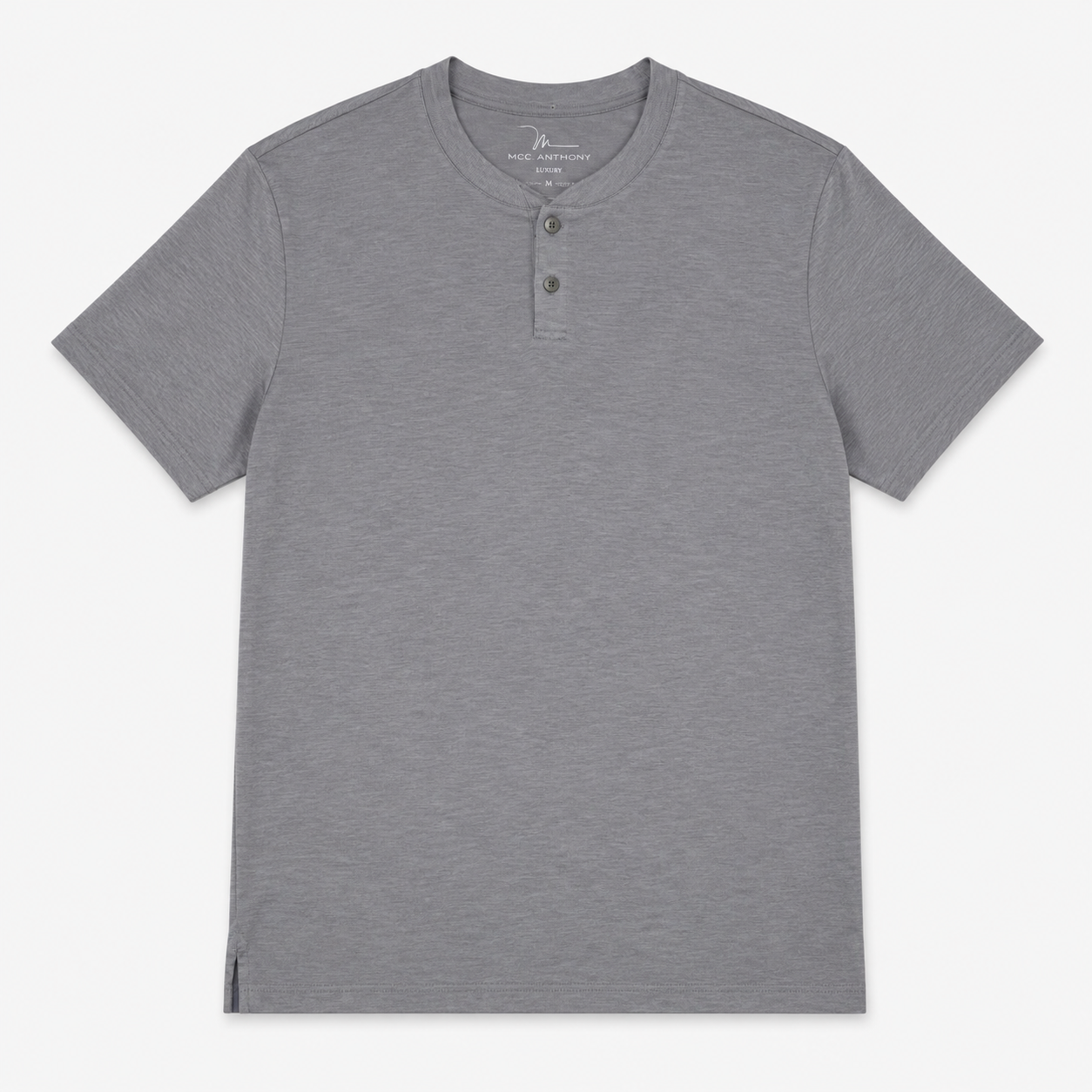 T-SHIRT HENLEY GRIS | MARC ANTHONY | TALLA L