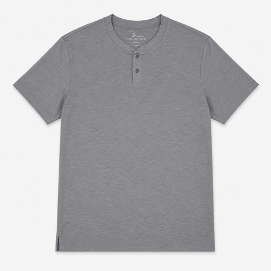 T-SHIRT HENLEY GRIS | MARC ANTHONY | TALLA L