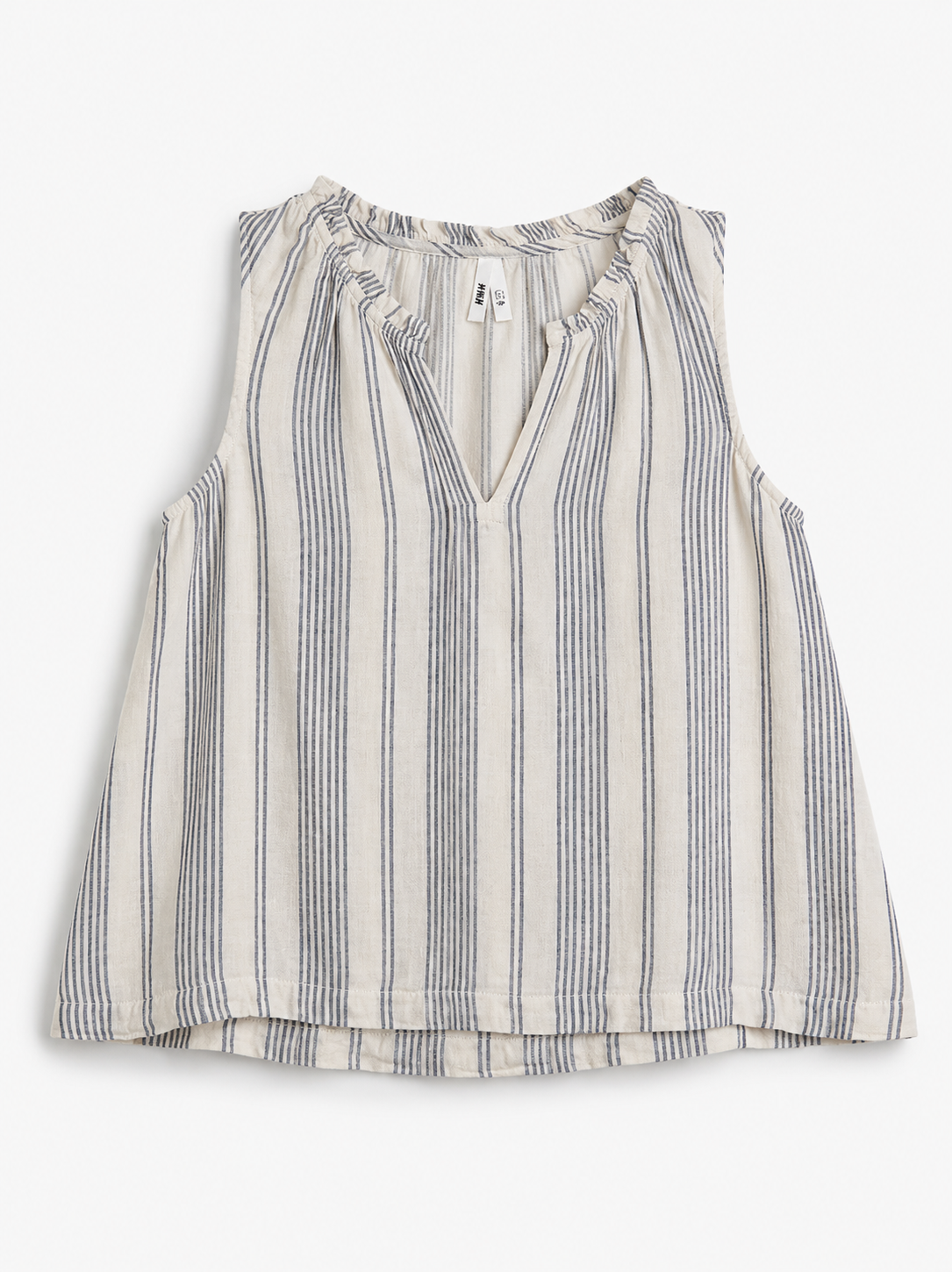 TOP SIN MANGAS CON RAYAS VERTICALES | PACT | TALLA L