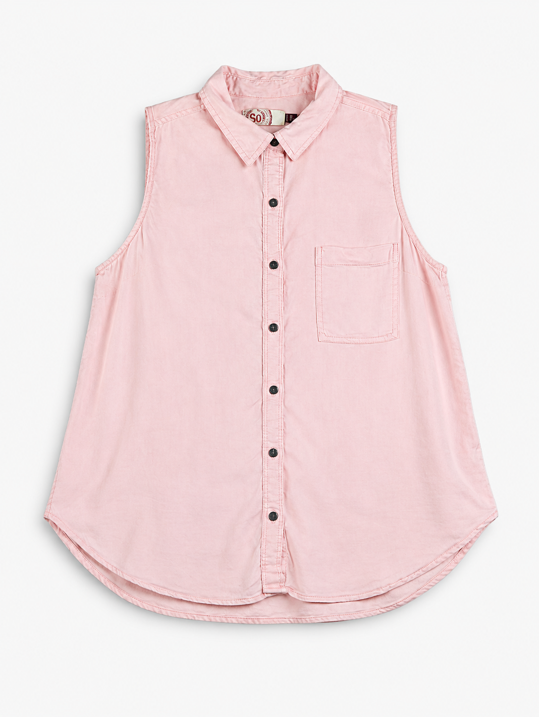 CAMISA ROSADA SIN MANGAS | SO | TALLA M