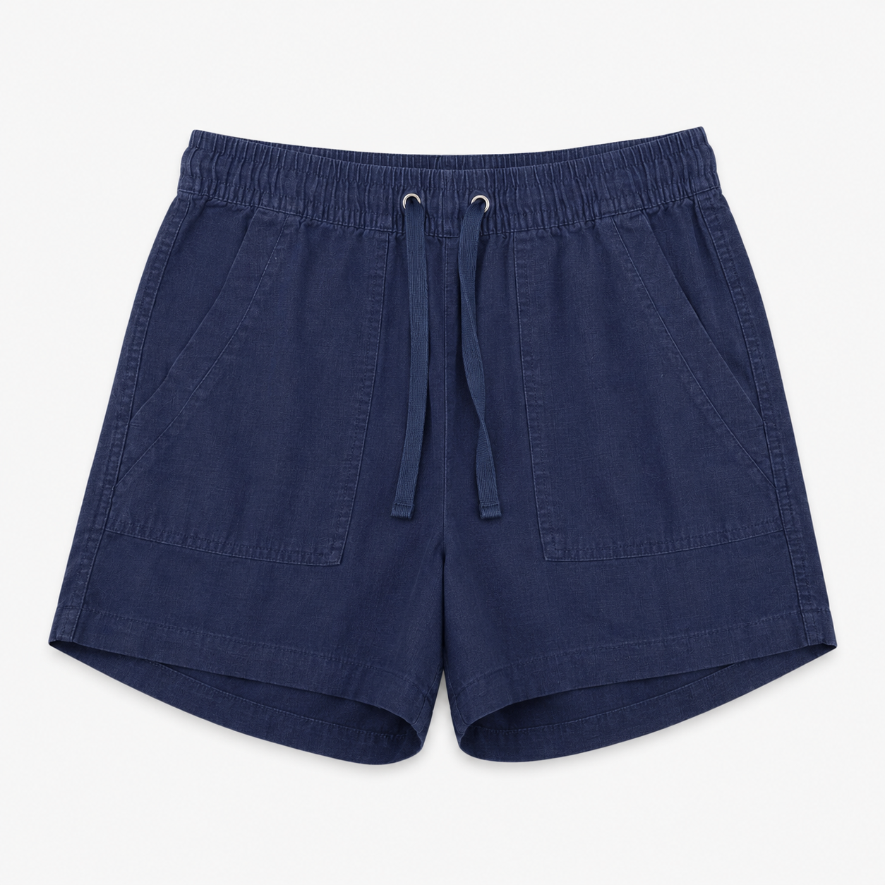 SHORT AZUL MARINO EN MEZCLA DE LINO | NAUTICA | TALLA S
