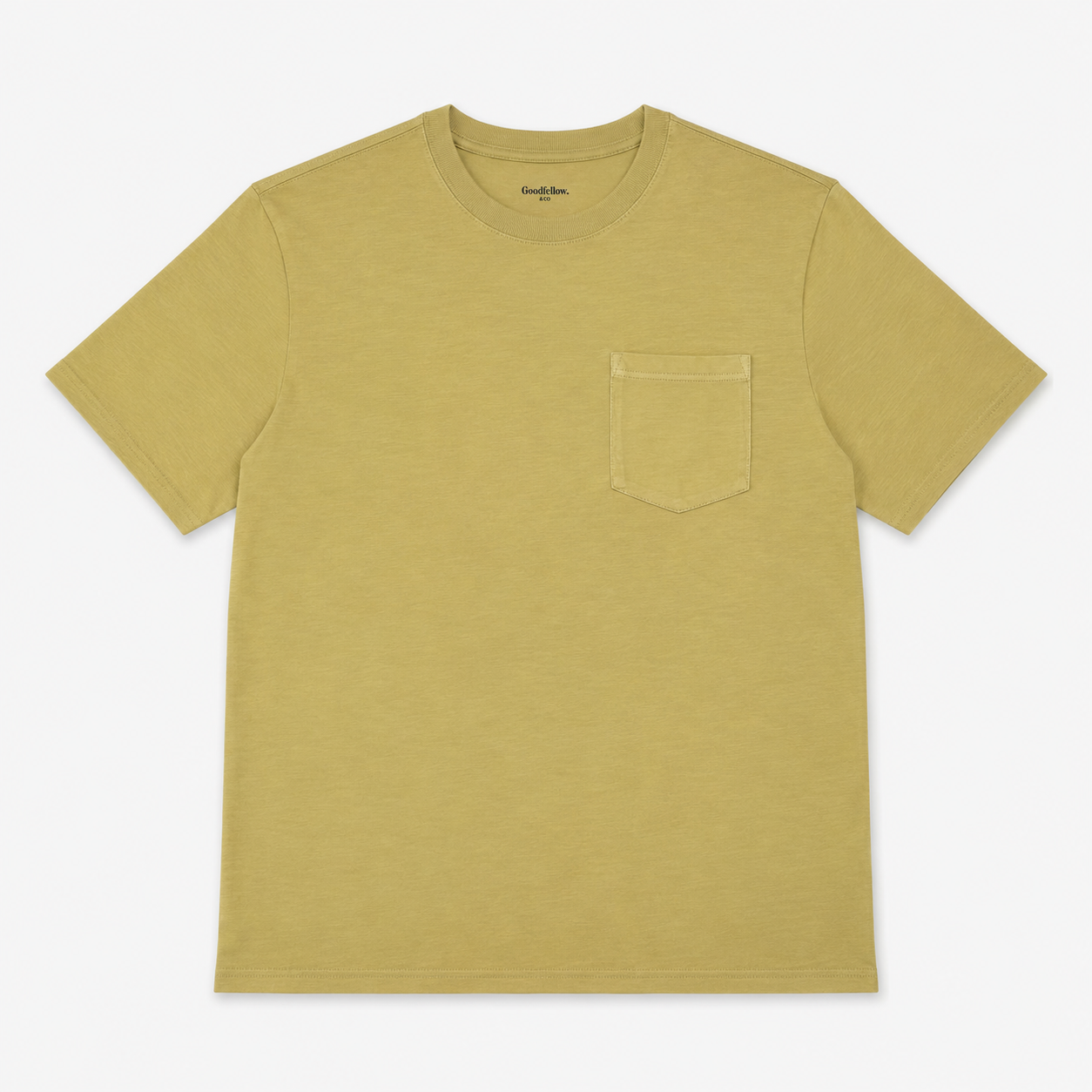 T-SHIRT MOSTAZA CON BOLSILLO | GOODFELLOW & CO | TALLA XL