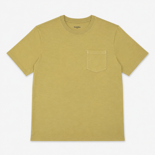 T-SHIRT MOSTAZA CON BOLSILLO | GOODFELLOW & CO | TALLA XL