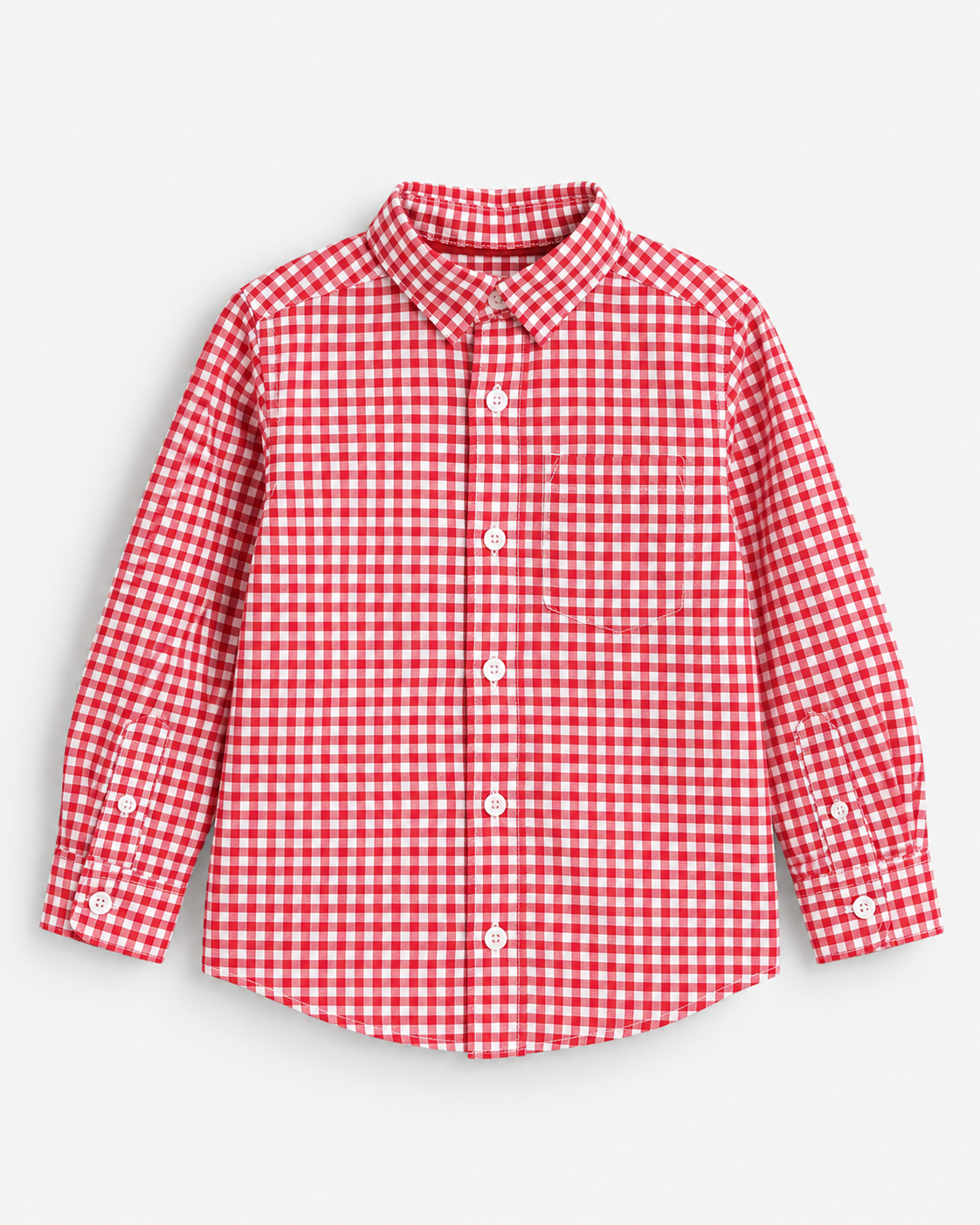 CAMISA DE CUADROS ROJOS MANGAS LARGAS PARA NIÑO | CAT & JACK | TALLA S (6/7)