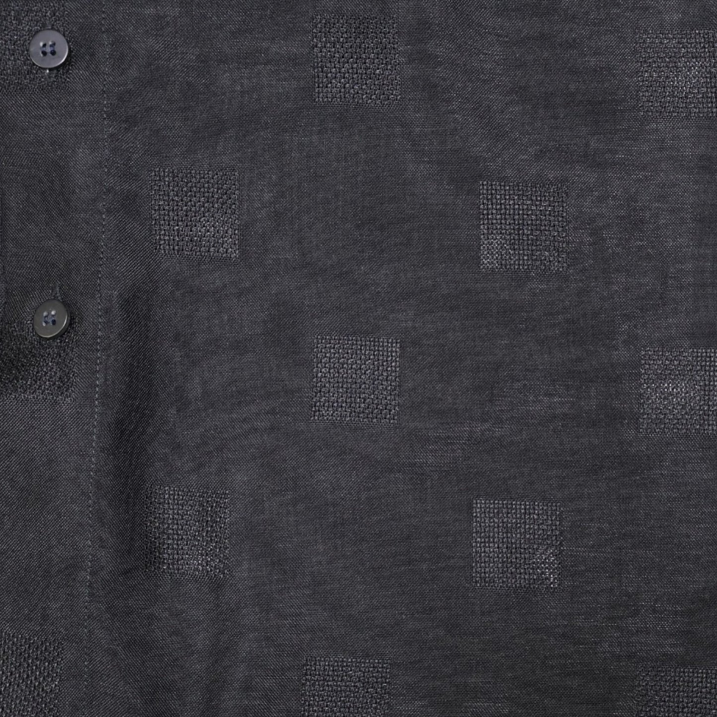 CAMISA NEGRA MANGA CORTA CON TEXTURA DE CUADROS | JORDAN | TALLA M
