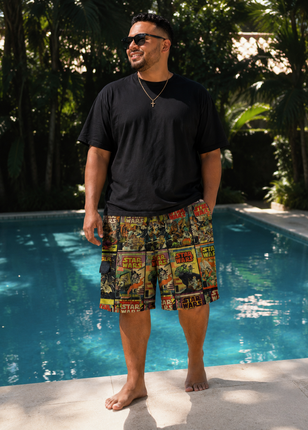 TRAJE DE BAÑO CON ESTAMPADO DE STAR WARS | STAR WARS | TALLA 2XL
