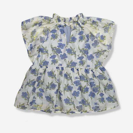 BLUSA FLORAL CON VOLANTES | ENTRO | M