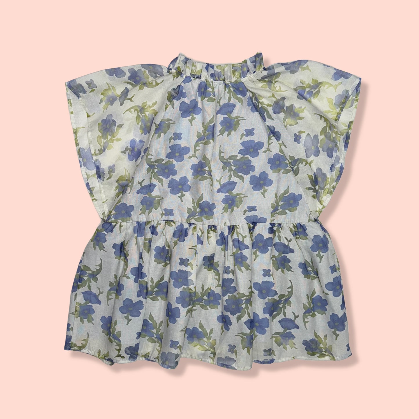 BLUSA FLORAL CON VOLANTES | ENTRO | M