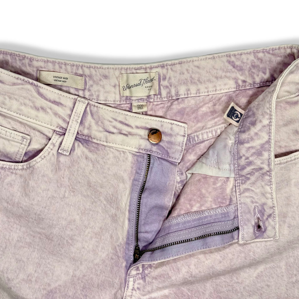 VINTAGE MIDI ACID WASH SHORTS | UNIVERSAL THREAD | TALLA 10/30