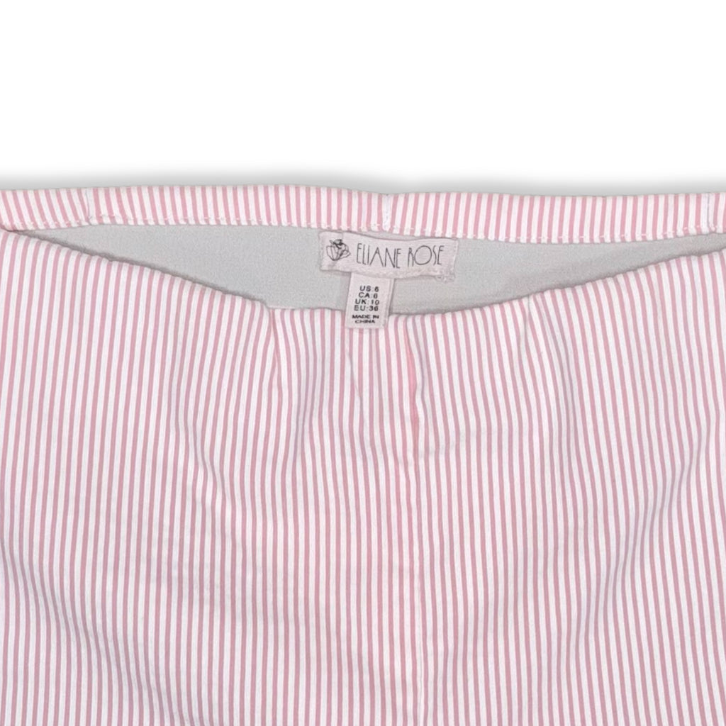 PANTALÓN CAPRI CON RAYAS ROSADAS | ELIANE ROSE | TALLA 6