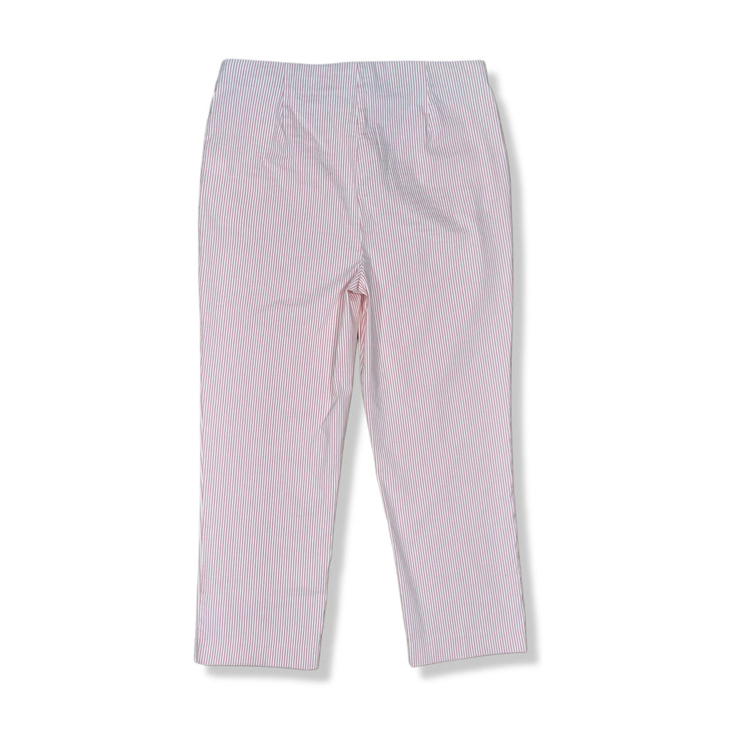 PANTALÓN CAPRI CON RAYAS ROSADAS | ELIANE ROSE | TALLA 6