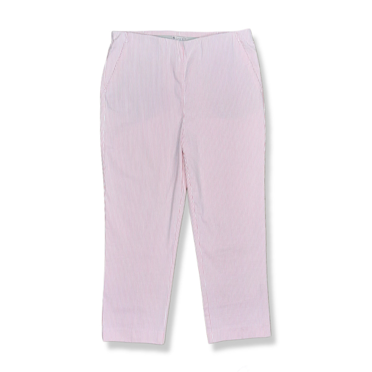 PANTALÓN CAPRI CON RAYAS ROSADAS | ELIANE ROSE | TALLA 6