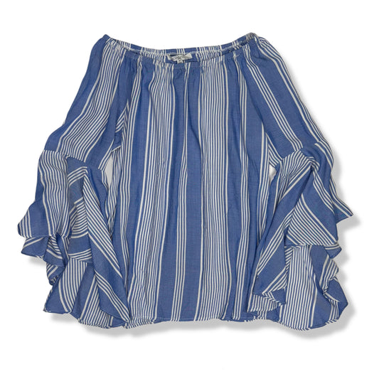 BLUSA ESTILO BOHO DE RAYAS AZUL | FEVER | S