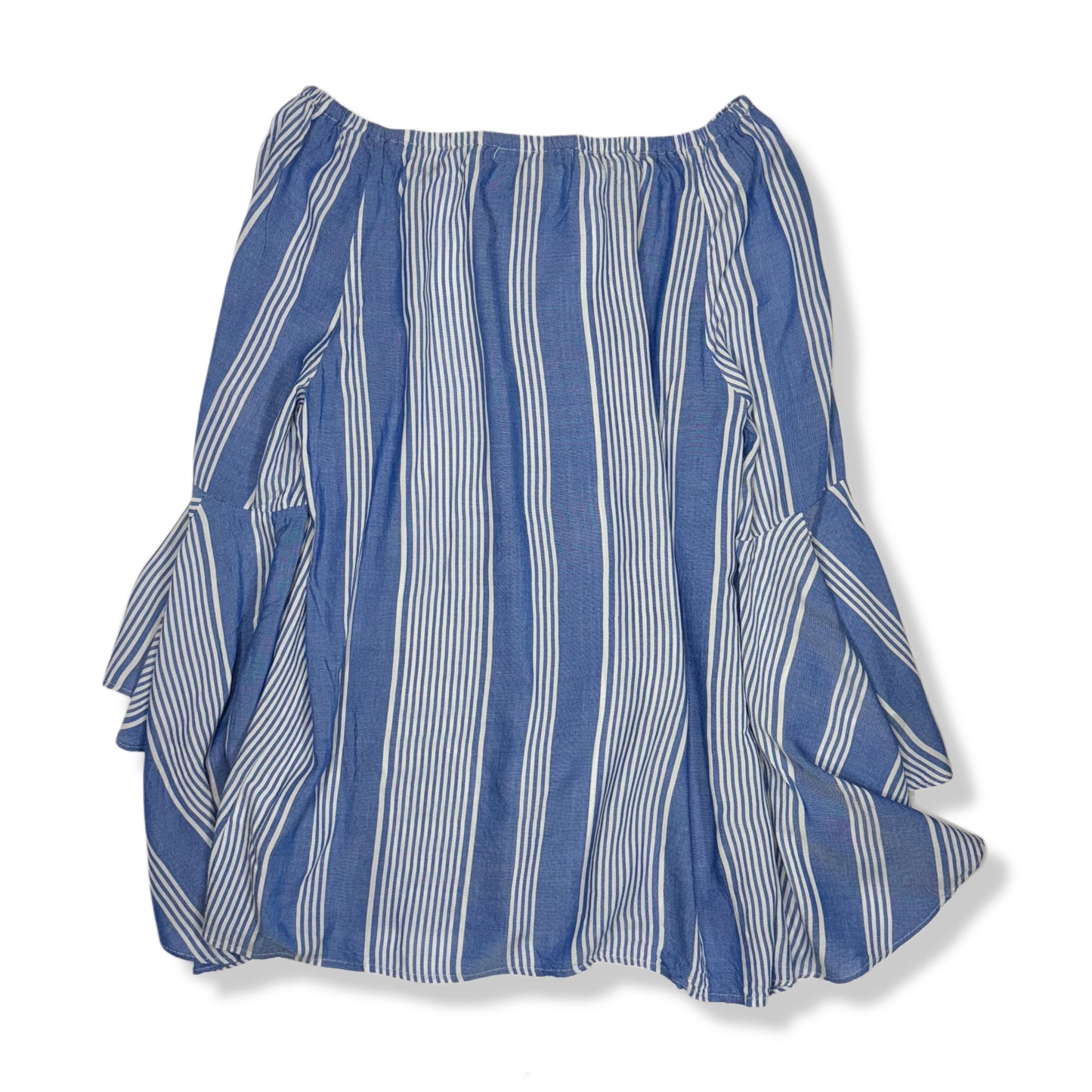 BLUSA ESTILO BOHO DE RAYAS AZUL | FEVER | S