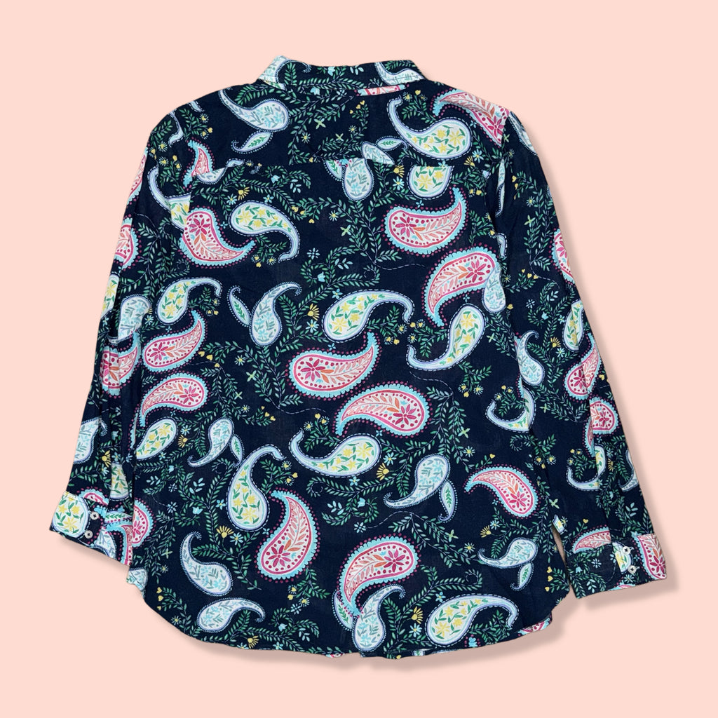 CAMISA CON ESTAMPADO PAISLEY PARA MUJER | TALBOTS | TALLA XL