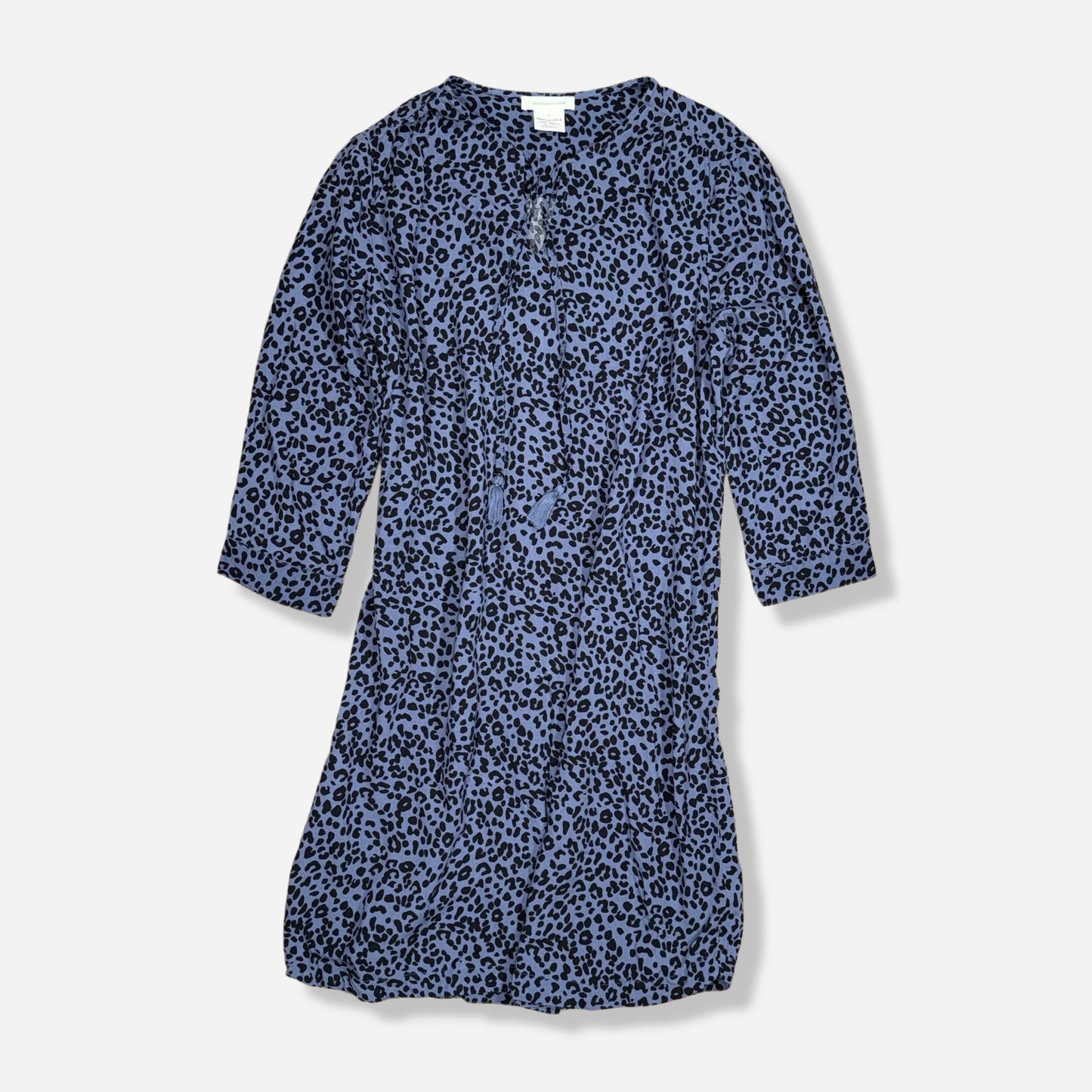 VESTIDO ANIMAL PRINT AZUL | BEACH LUNCH LOUNGE | M