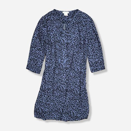 VESTIDO ANIMAL PRINT AZUL | BEACH LUNCH LOUNGE | M