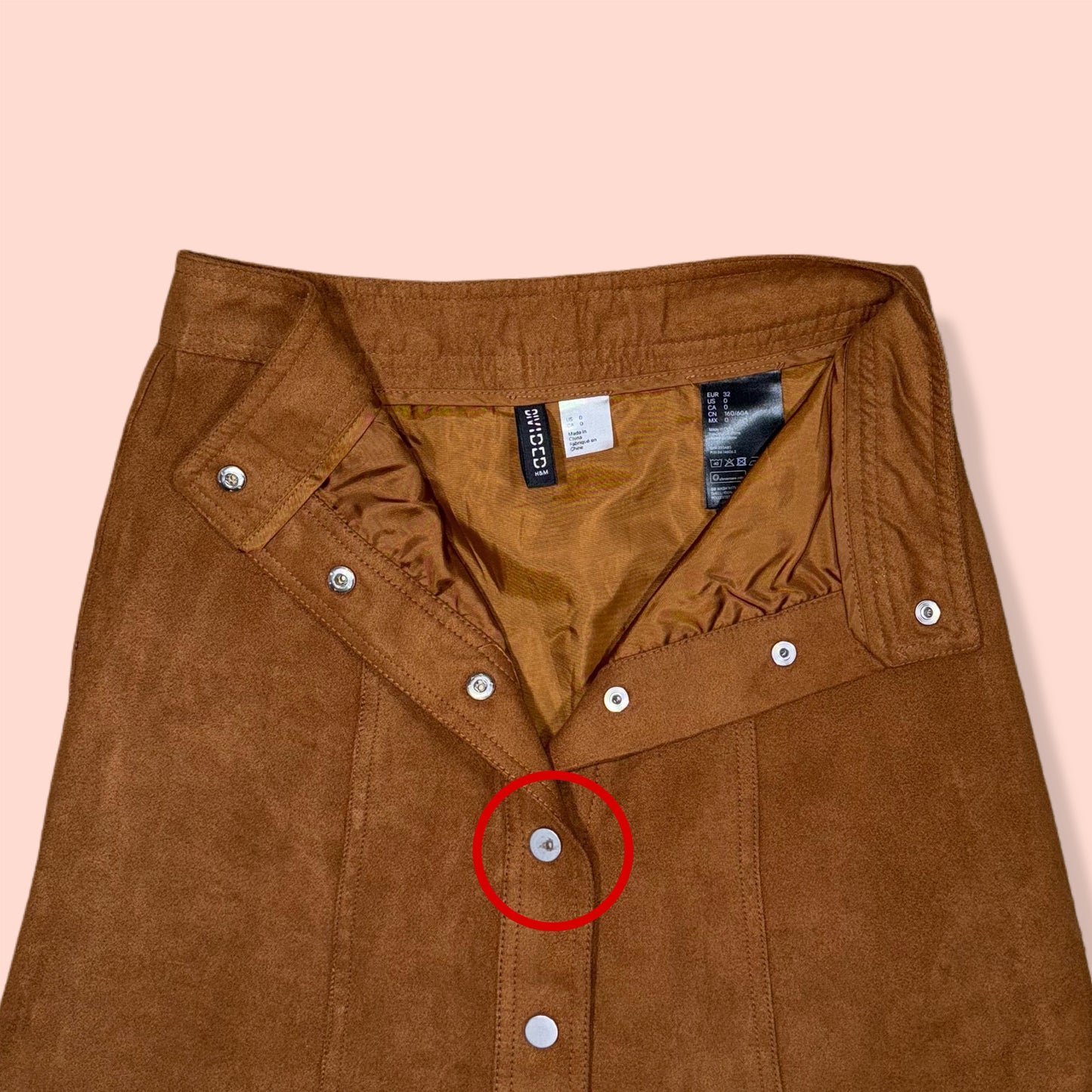 FALDA CORTA FAUX SUEDE | DIVIDED | 0