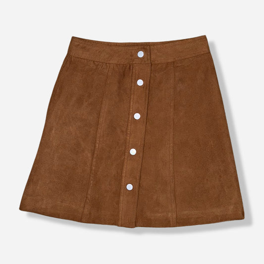 FALDA CORTA FAUX SUEDE | DIVIDED | 0