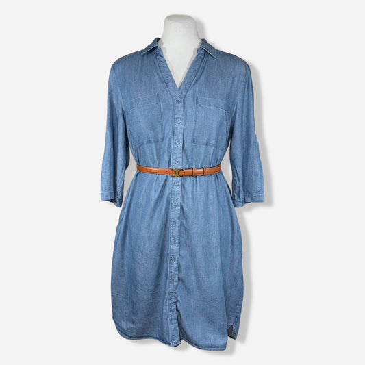 VESTIDO CAMISERO DENIM | NEW YORK & COMPANY | M (OVERSIZE)