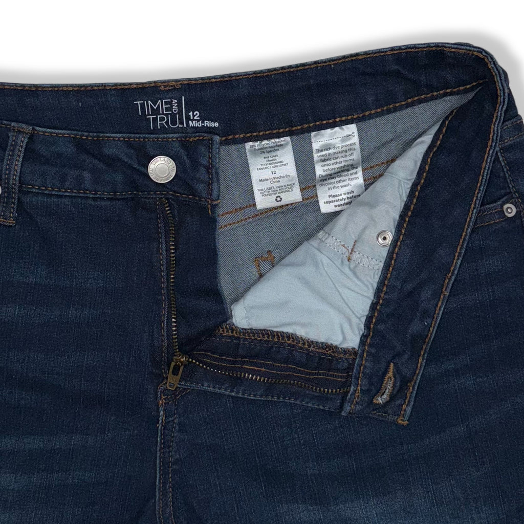 MID-RISE DENIM SHORTS | TIME AND TRU | 12