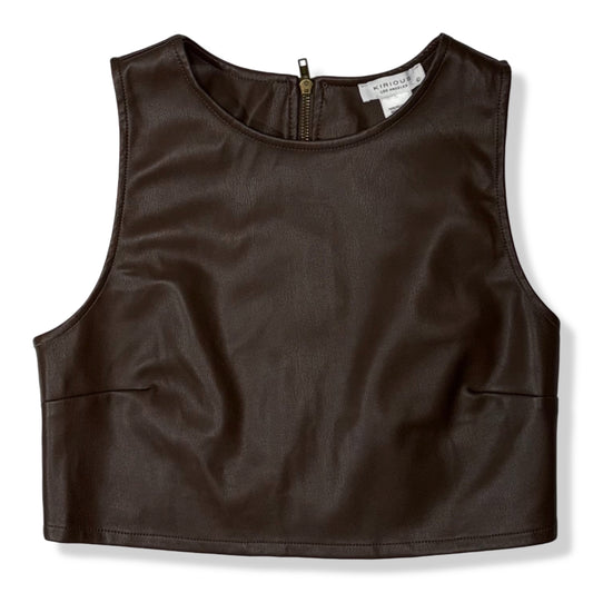 CROP TOP FAUX LEATHER | KIRIOUS LOS ANGELES | TALLA L