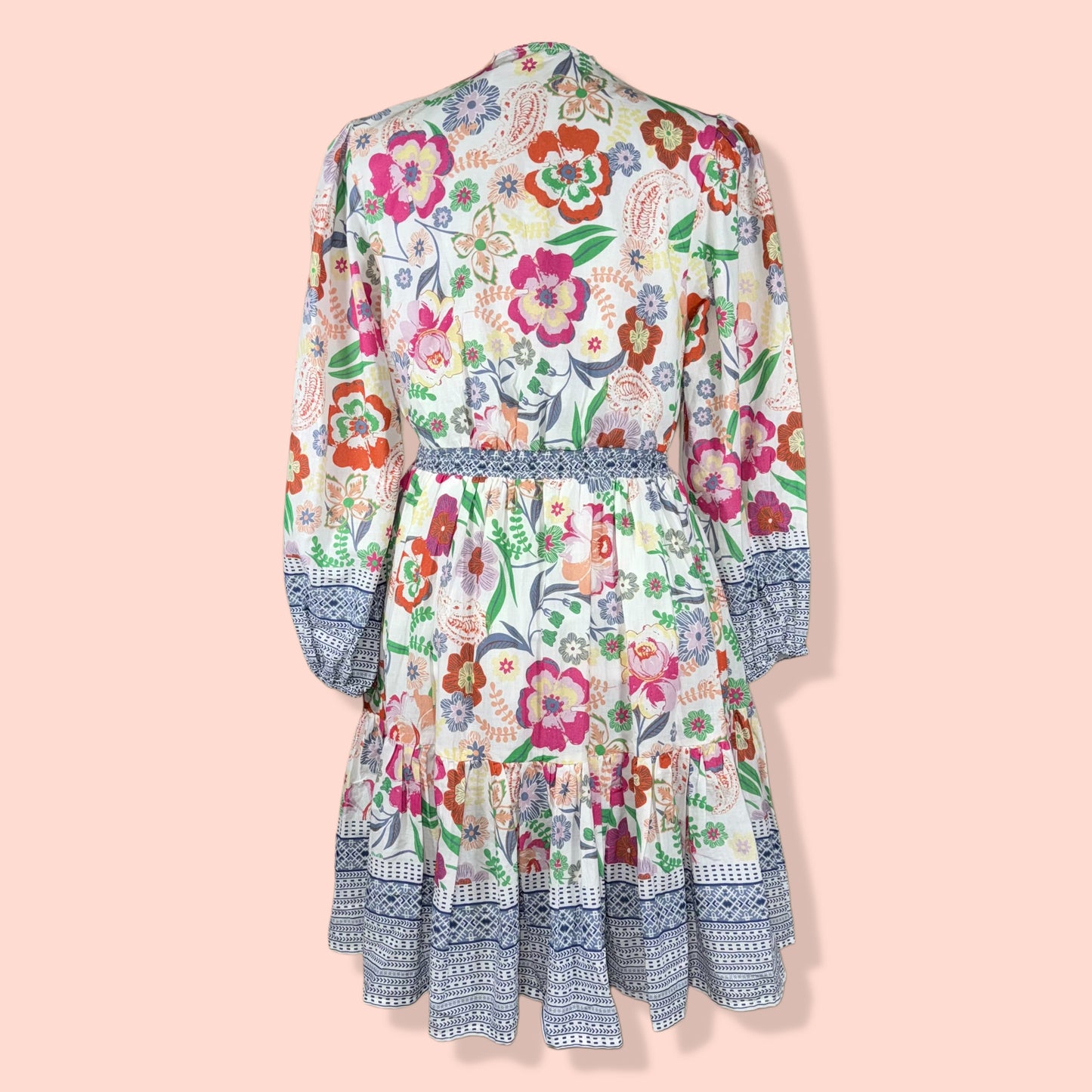 VESTIDO CORTO ESTAMPADO FLORAL BOHO | KAKTUS | M