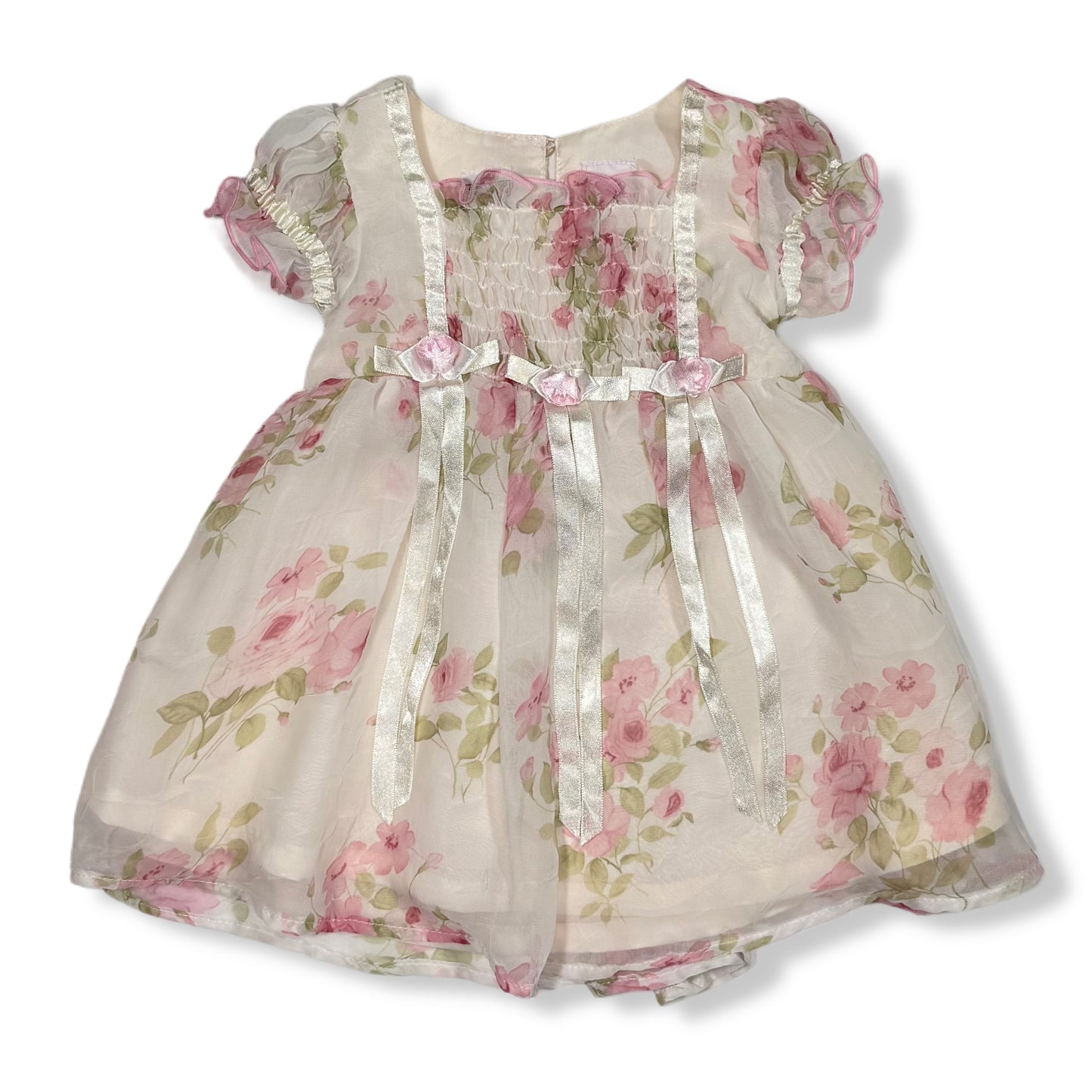 VESTIDO FLORAL PARA BEBÉS | LITTLE LINDSEY | 12M