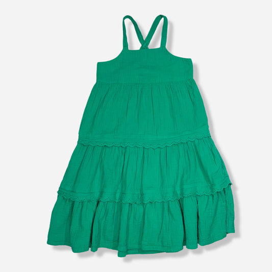 VESTIDO VERDE CON TIRANTES AJUSTABLES PARA NIÑAS | GAP KIDS | S (6/7)