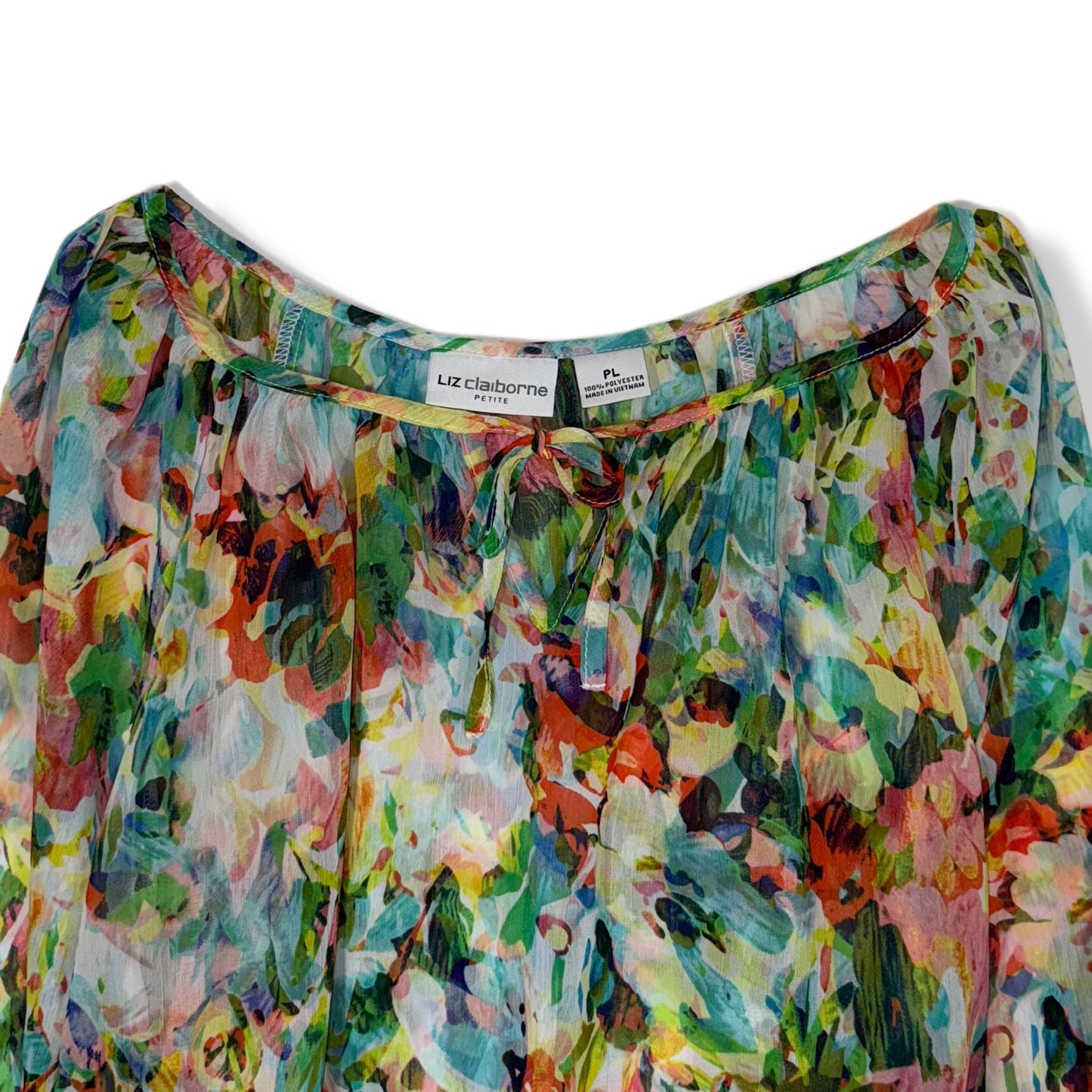 BLUSA ESTAMPADO ACUARELA TRANSPARENTE | LIZ CLAIBORNE | PL