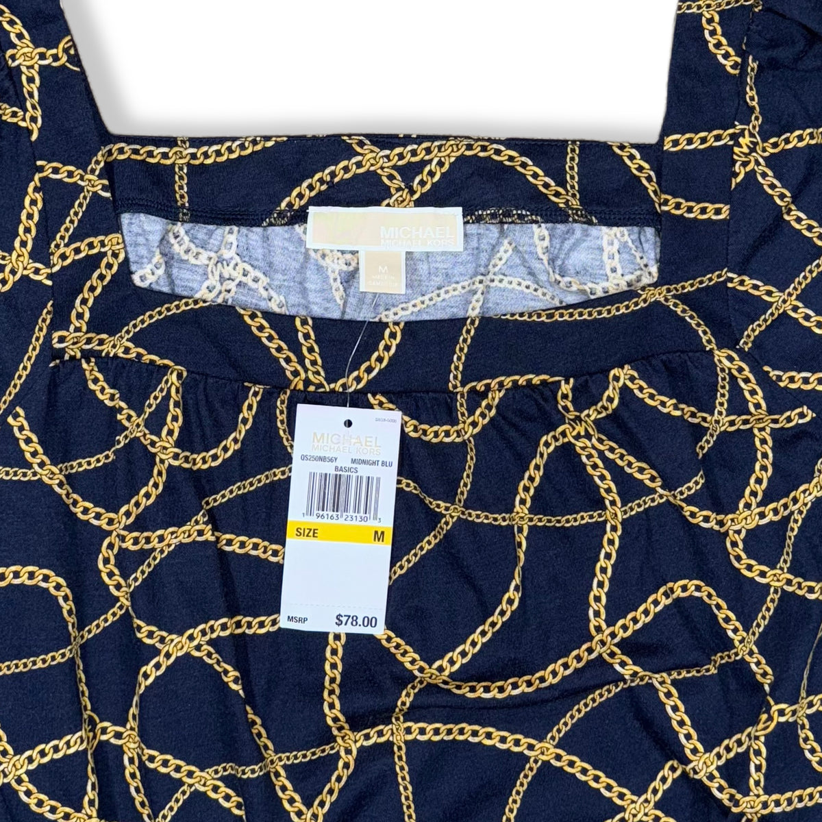 NEW | MIDNIGHT BLUE TOP | MICHAEL KORS | TALLA M