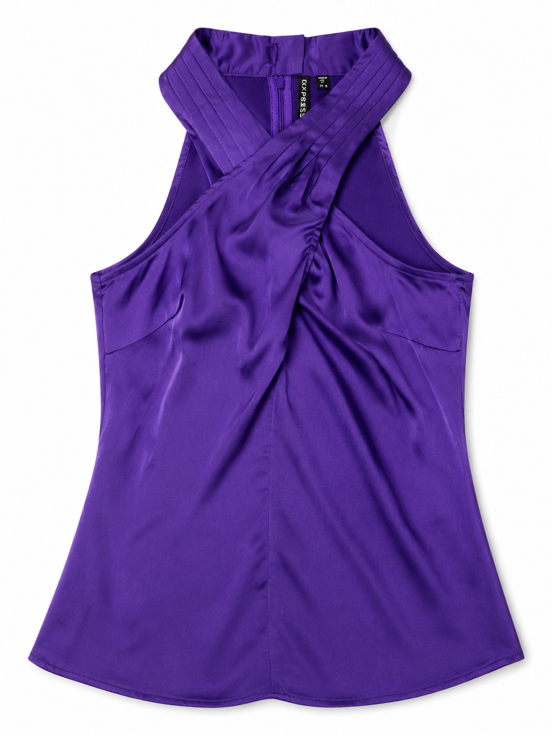 TOP SATINADO CON CUELLO HALTER | GUESS | TALLA M