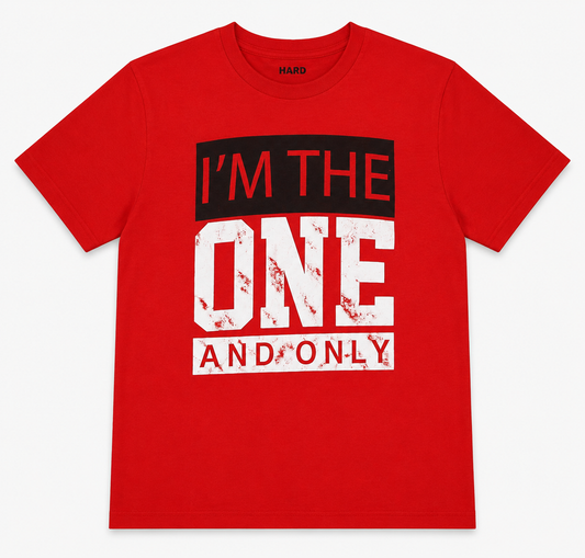 T-SHIRT ROJO PARA HOMBRE | HARD TEN | TALLA L