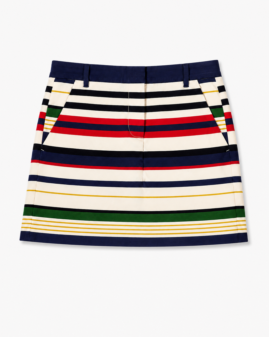 FALDA CORTA CON RAYAS MULTICOLOR | J.CREW | TALL 4 (S)