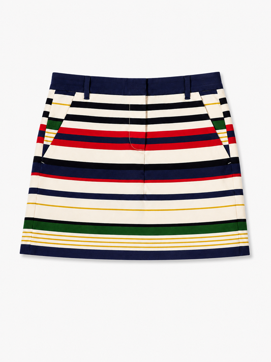 FALDA CORTA CON RAYAS MULTICOLOR | J.CREW | TALL 4 (S)