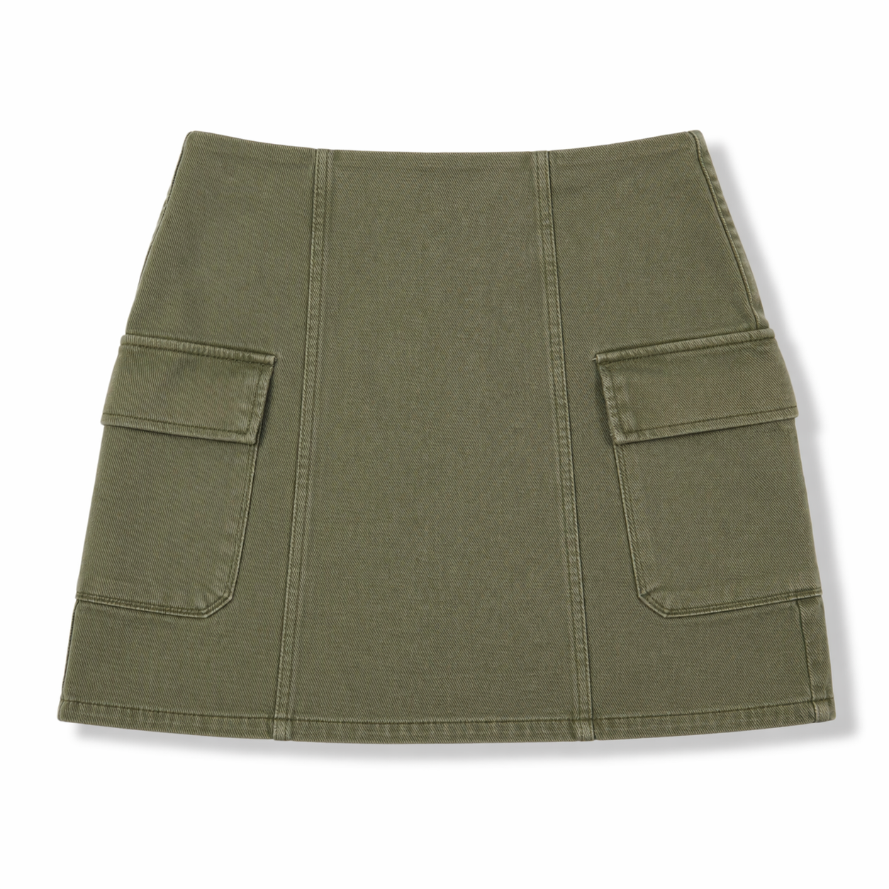 FALDA MINI TIPO CARGO VERDE | MANGO | TALLA S
