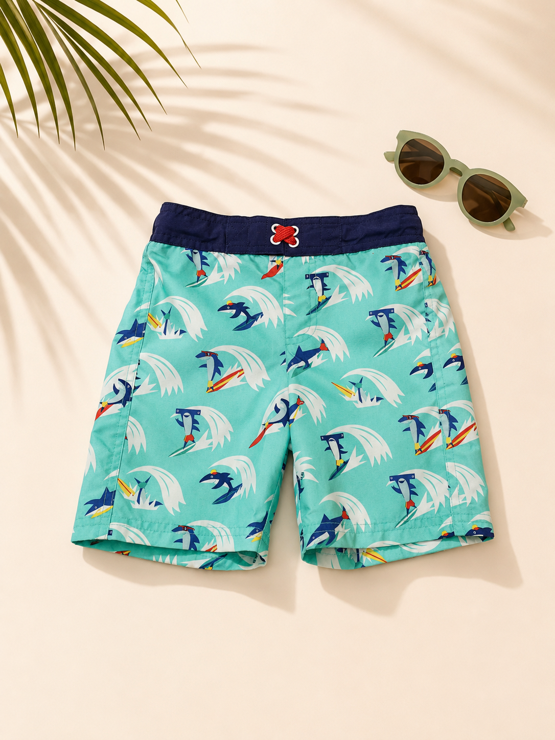 SHORT DE BAÑO CON ESTAMPADO DE TIBURONES PARA NIÑO | CAT & JACK | TALLA 5T