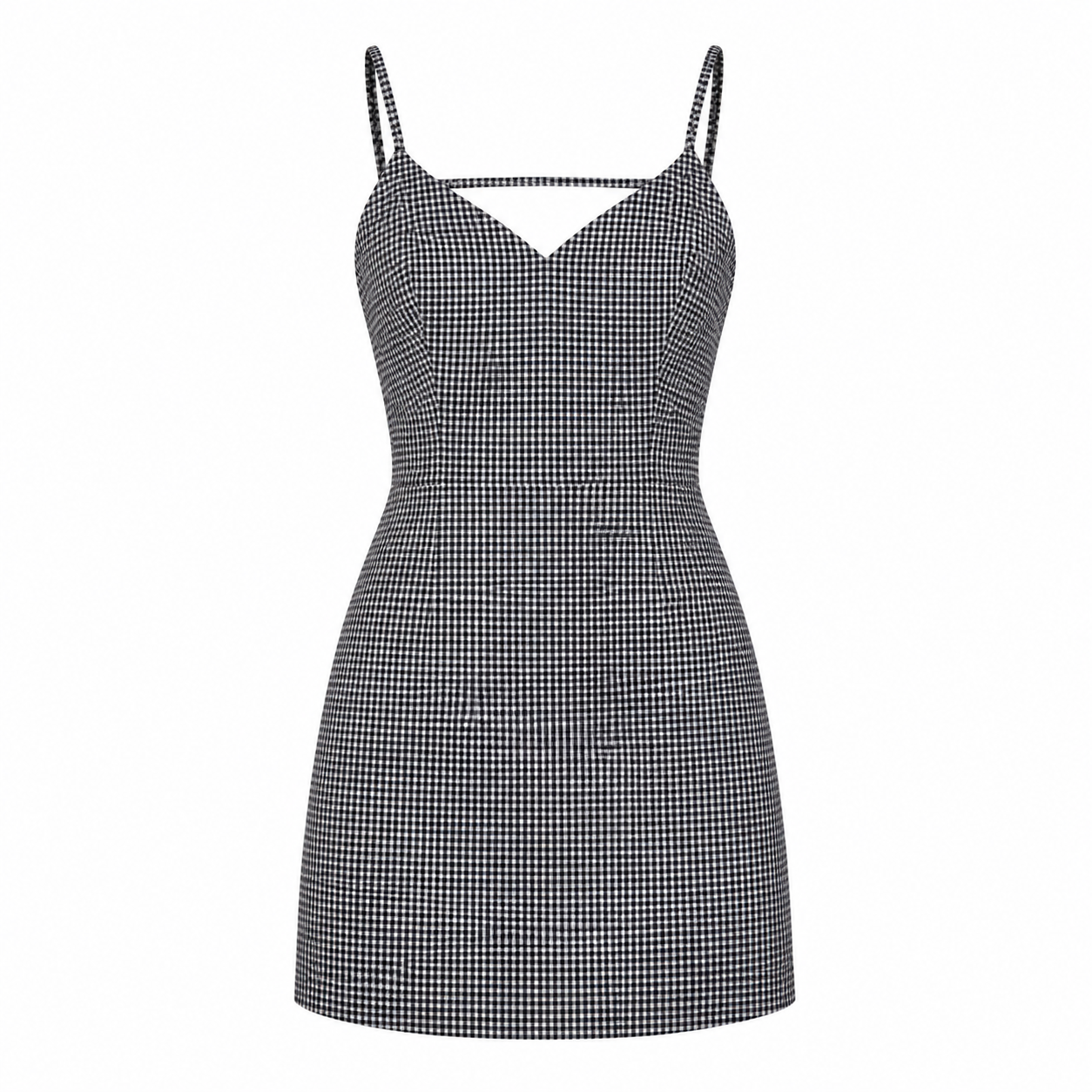 VESTIDO MINI DE CUADROS CON ESPALDA ABIERTA | FOREVER 21 | TALLA L