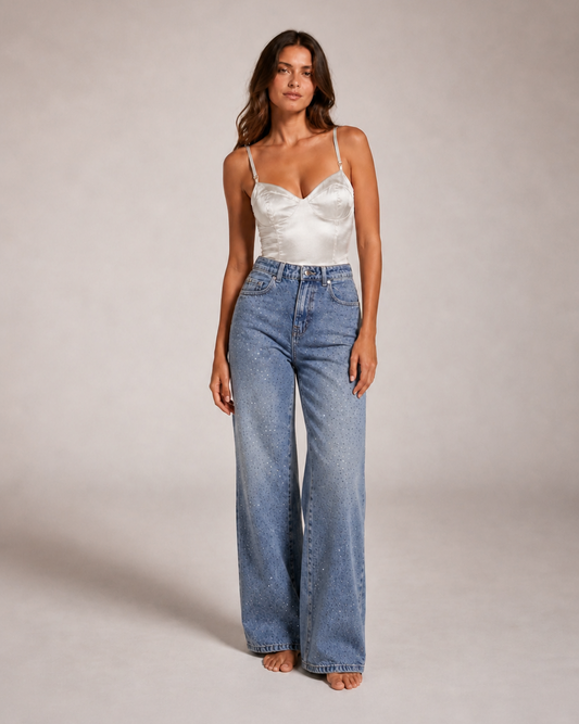 BODY TIPO CORSET SATINADO | ZARA | TALLA M