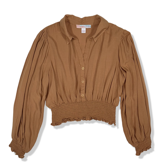 BLUSA CON CINTURA FRUNCIDA | WATERMELON SUGAR | TALLA L