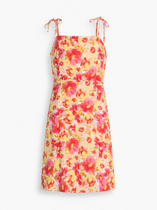 VESTIDO DE LINO CON ESTAMPADO FLORAL | OLD NAVY | TALLA L