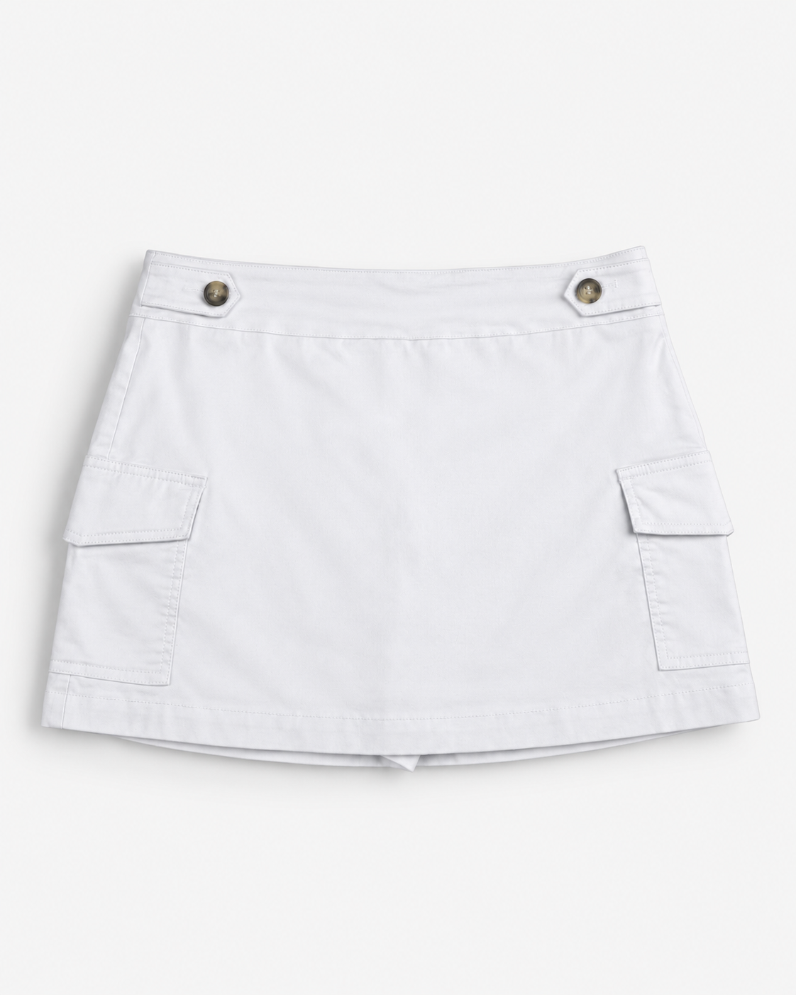 FALDA BLANCA CON SHORTS PARA MUJER | FLORAL & IVY | TALLA L Petite