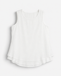 NEW | BLUSA BLANCA SIN MANGAS PARA MUJER | CRISTINA B | TALLA XS