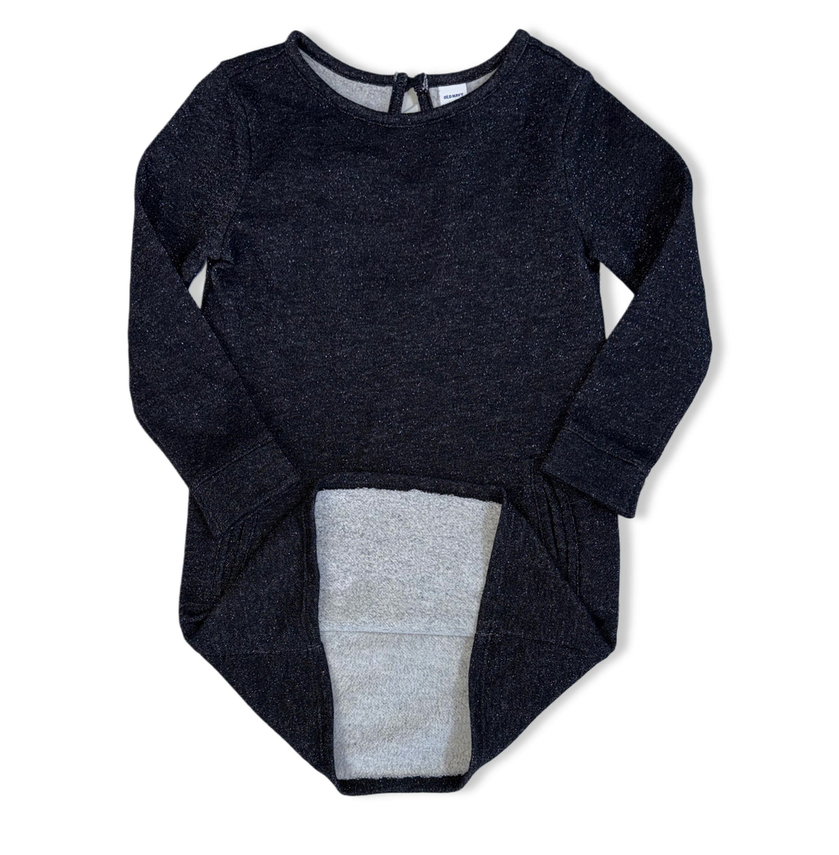 Vestido gris con brillo Old Navy, talla 4T, foto 3