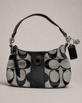 CARTERA VINTAGE SIGNATURE STRIPE DEMI CROSSBODY | COACH
